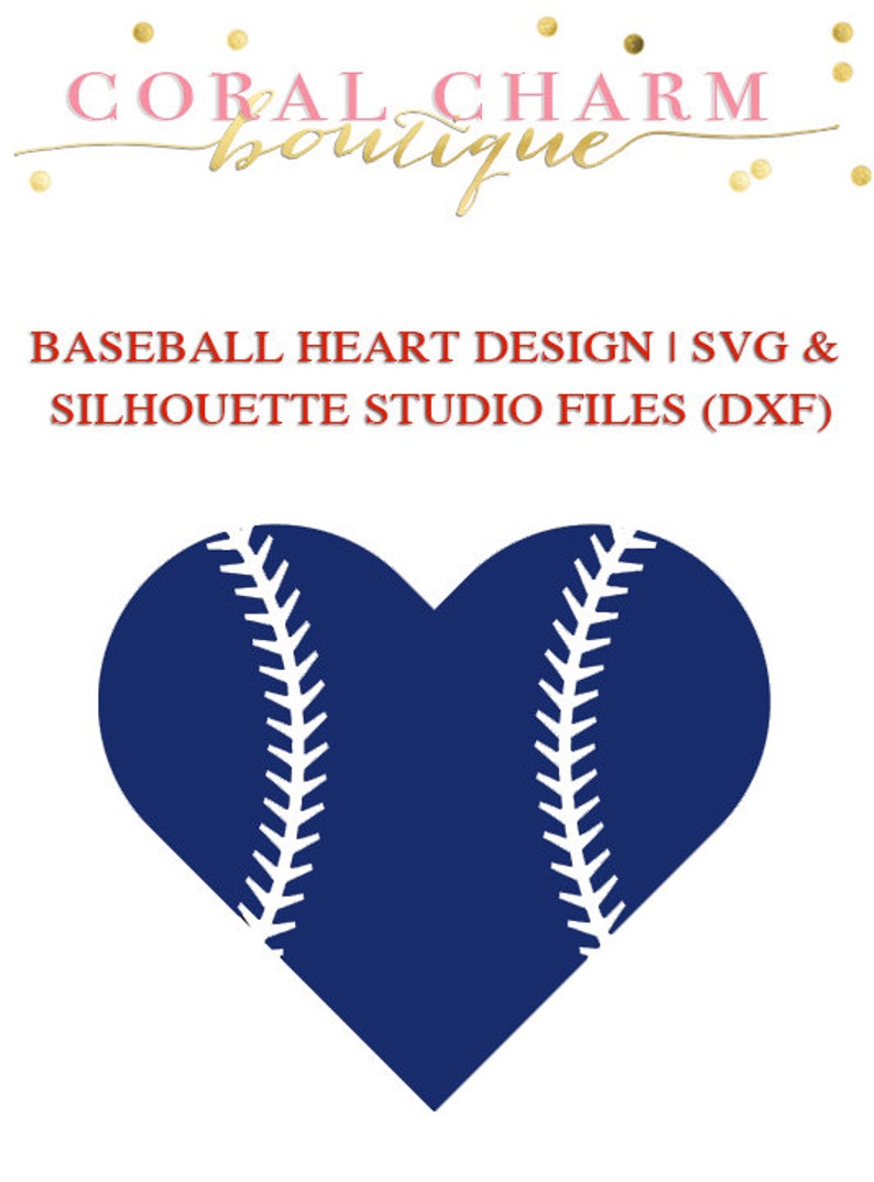 Download Baseball Heart File for Cutting Machines SVG and ...