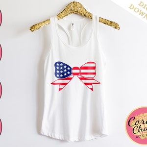 Patriotic Bow File - Digital Download | SVG | dxf | eps | png | Files for Cutting Machines | Cricut & Silhouette | Glowforge