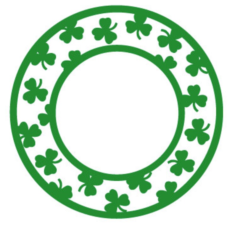 Clover Monogram Svg - Layered SVG Cut File