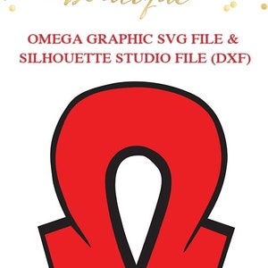 Archivo de letras griegas Omega para máquinas de corte / SVG y Silhouette Studio