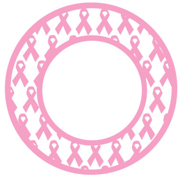 Download Survivor Ribbon Monogram Frame File for Cutting Machines ...