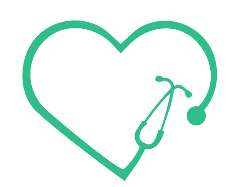 Download Monogram Heart Stethoscope File for Cutting Machines SVG ...