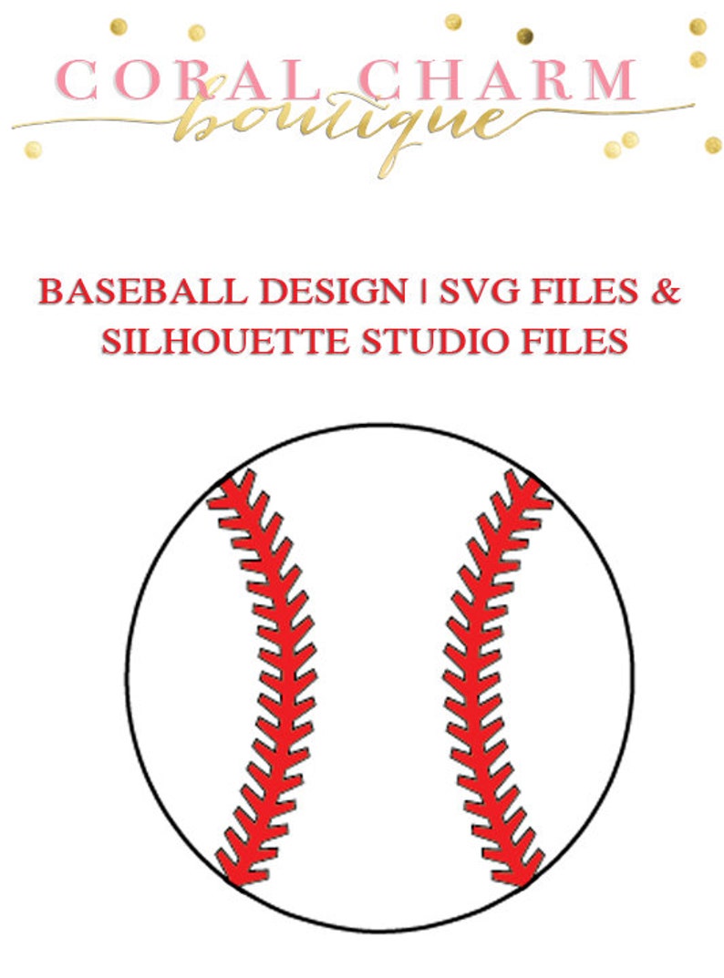 Download Baseball File for Cutting Machines SVG and Silhouette Studio | Etsy