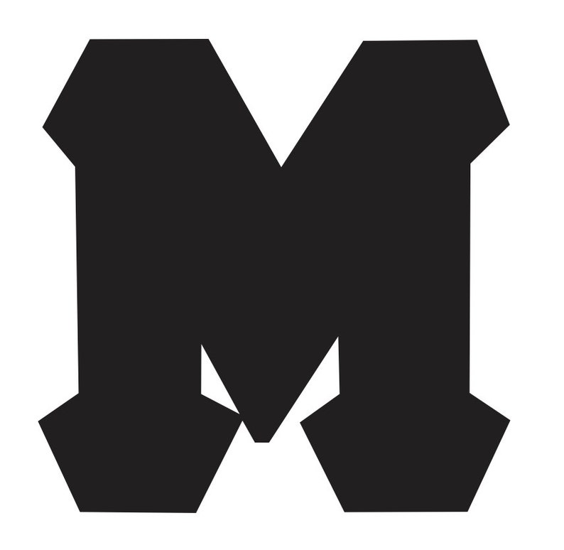 SVG and Silhouette Studio Mu Greek Letter File for Cutting Machines