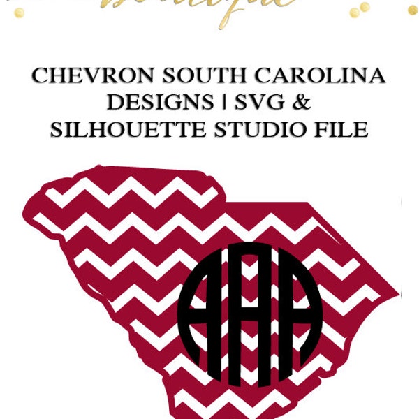 South Carolina Designs for Cutting Machines | SVG and Silhouette Studio (DXF)