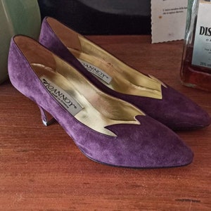 Low Purple Heels Etsy Finland