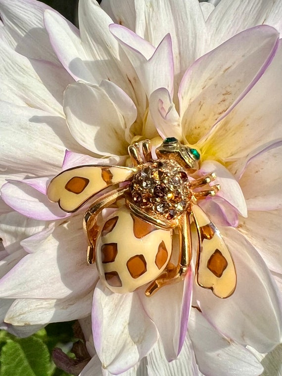 希少Joan s Brooch ビンテージ ブローチ アクセサリー Vintage Joan Rivers 'joan of the Jungle' Fashion Bee Brooch/pin