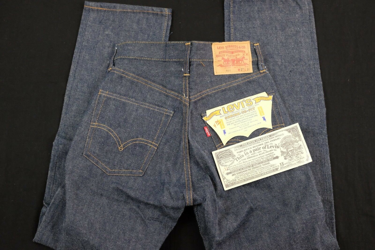 Vtg 1960s Levi's 501 Jeans 27x30 Big E Single Stitch | Etsy