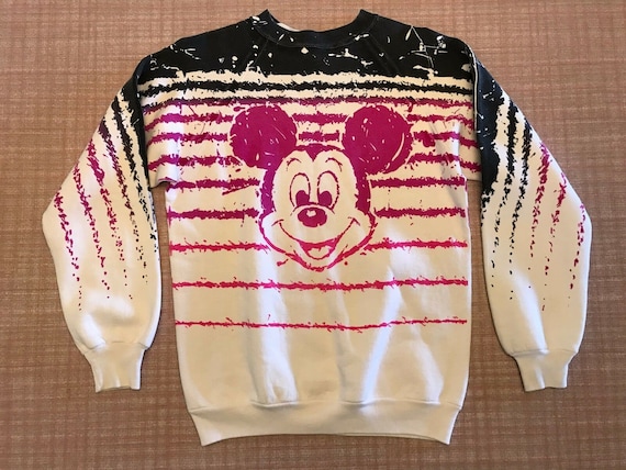 Vtg 1980s mickey mouse art sweatshirt medium walt