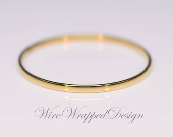 1mm SHINY 14k or 18k SOLID Gold (Yellow, White, Rose) Ring, Yellow Gold, Rose Gold, or White Gold Stackable Plain Wedding Band Ring 1mm Thin