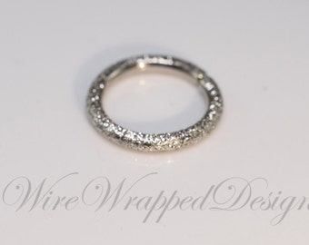 Nose Ring Diamond Cut Hoop VARIETY Cartilage 16 gauge - SOLID GOLD -14k Yellow, White, Pink Rose Gold or Silver Earring Helix Tragus Septum