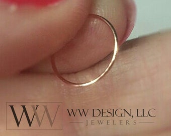 Nose Ring VARIETY Cartilage  24 gauge 24g - 14k GOLD or SILVER - Nose Ring Nose Hoop, Hoop Earring, Helix, Tragus, Cartilage, Eyebrow, Navel