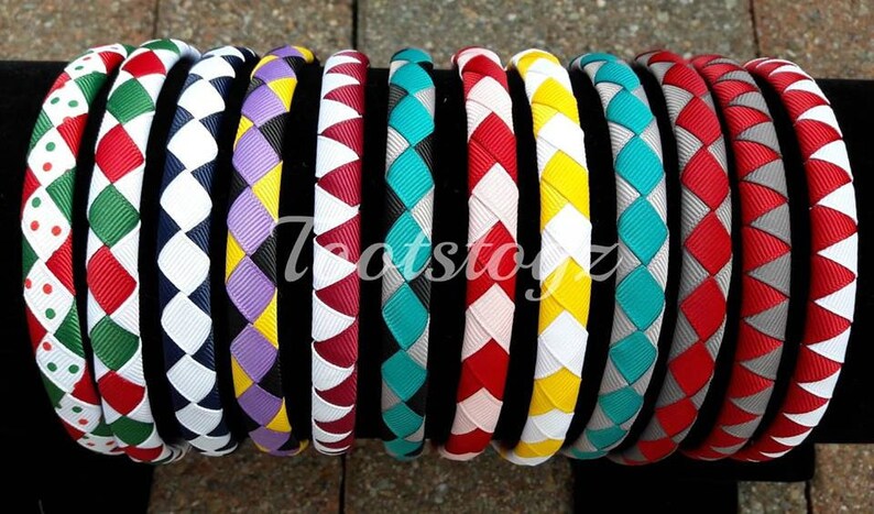 Christmas School wovenbraided Girls headband