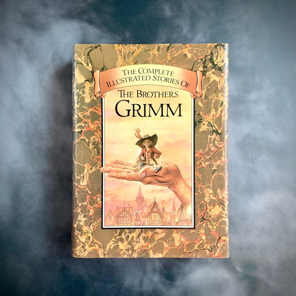 The Complete Illustrated Stories of the Brothers Grimm, Vintage Hardcover Fairy Tale Book, Children's Classic Literature, German Folklore