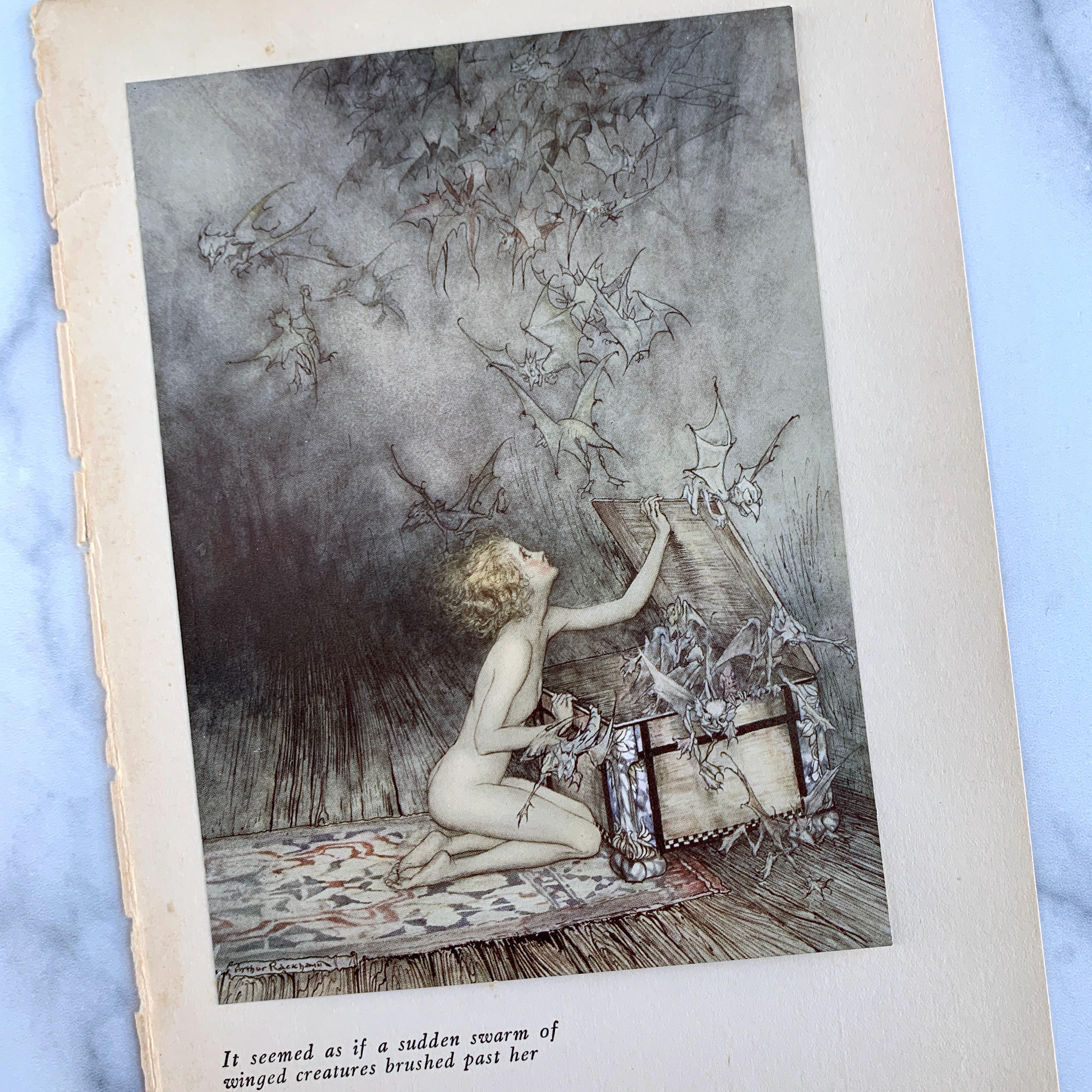 Antique Arthur Rackham Book Illustrations, Vintage Pandora's Box Plates ...