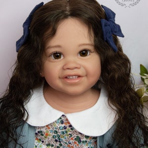 CUSTOM ORDER Reborn Toddler Doll Baby Girl or Boy Jameelah by Ping Lau~ You Choose All the Details Human Hair Glass Eyes biracial AA