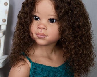 Custom Order Reborn Child Size Doll Baby Girl or Boy Minnie by Ping Lau Mannequin Human Hair 42" Tall Layaway available!