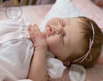 CUSTOM ORDER Reborn Full Body Silicone Doll Sleeping Baby Boy or