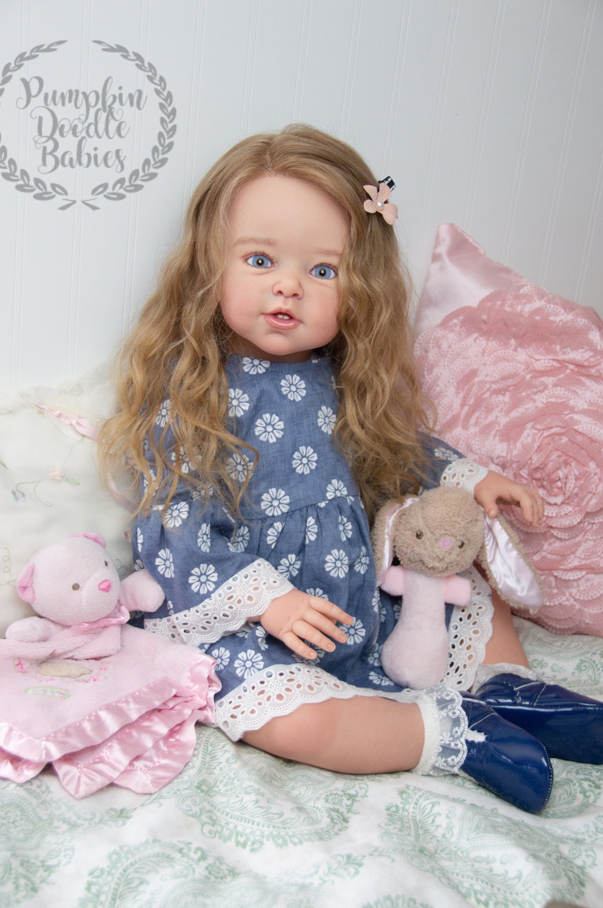 CUSTOM ORDER Reborn Toddler Doll Baby Girl Suzanne by Adrie Stoete