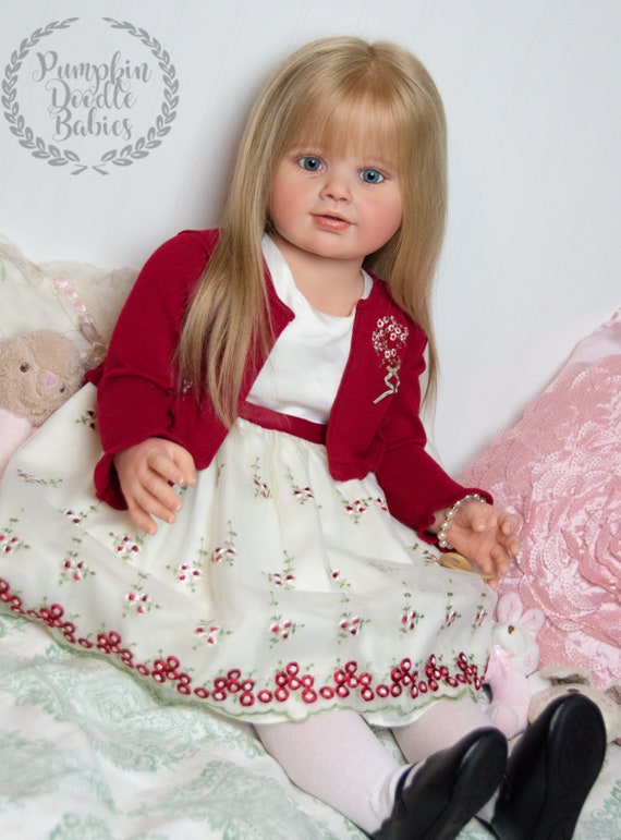 CUSTOM ORDER Reborn Toddler Doll Baby Child Size Girl Perla by
