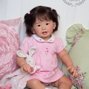 CUSTOM ORDER Reborn Toddler Doll Baby Girl or Boy Teegan by Ping Lau~ You Choose All the Details Human Hair Glass Eyes asian