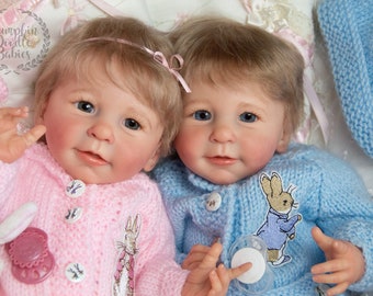 CUSTOM ORDER TWINS Reborn Doll Baby Girls or Boys Little Lisa by Linde Scherer Preemie Babies You Choose all the Details Layaway available!