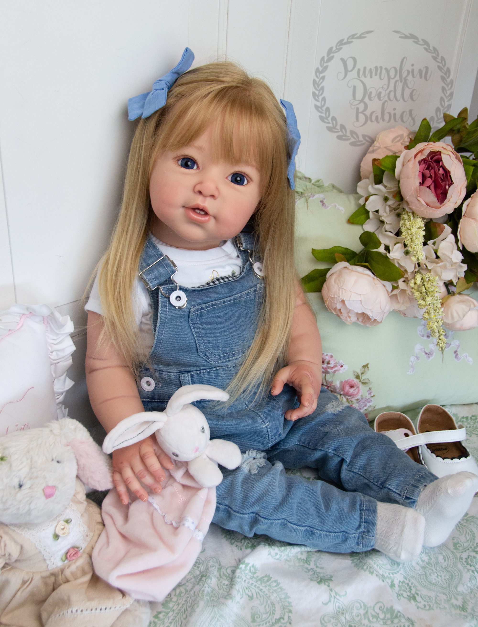 CUSTOM ORDER Reborn Toddler Doll Baby Girl Suzanne by Adrie Stoete