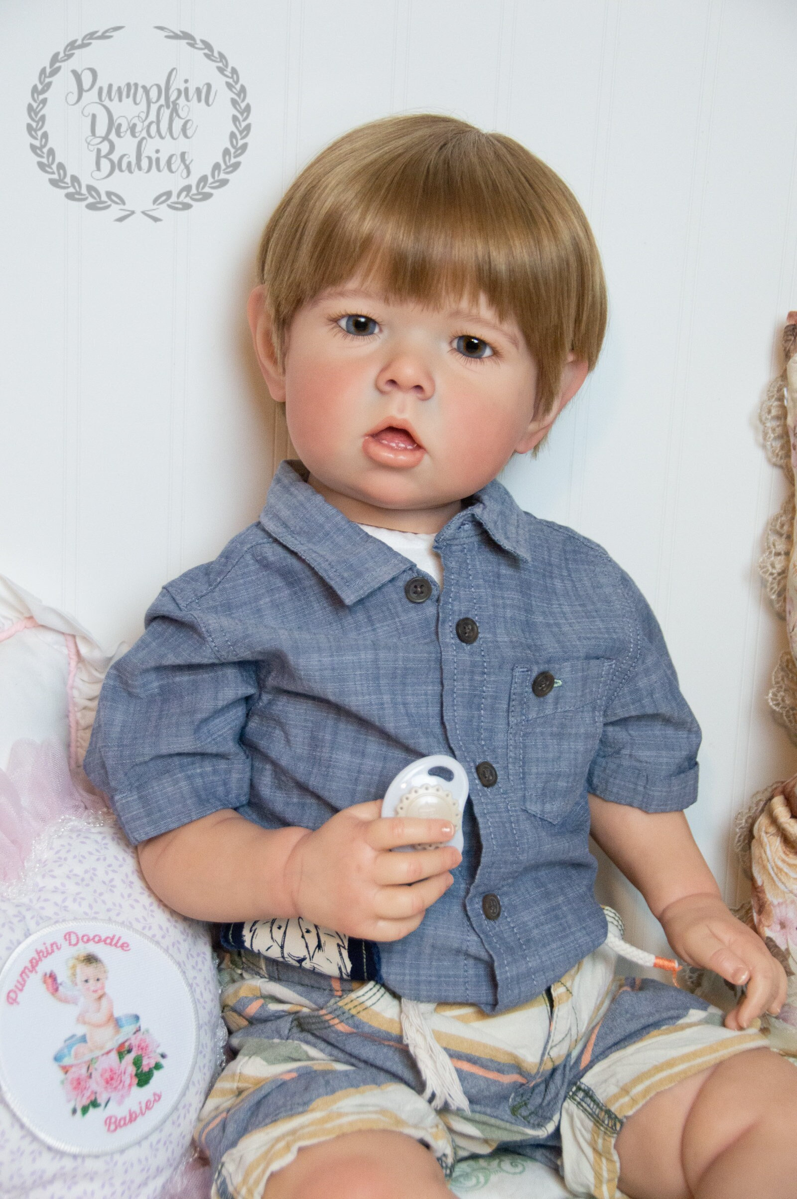 CUSTOM ORDER Reborn Toddler Doll Baby Girl or Boy Liam by Bonnie Brown You  Choose All the Details Human Hair Glass Eyes Layaway Available 