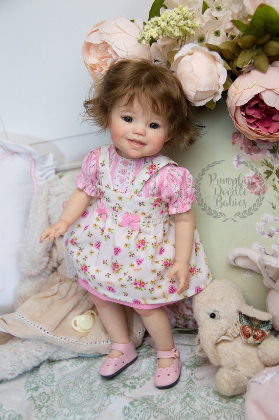 Sizing preemie clothes changing silicone baby doll Athena 