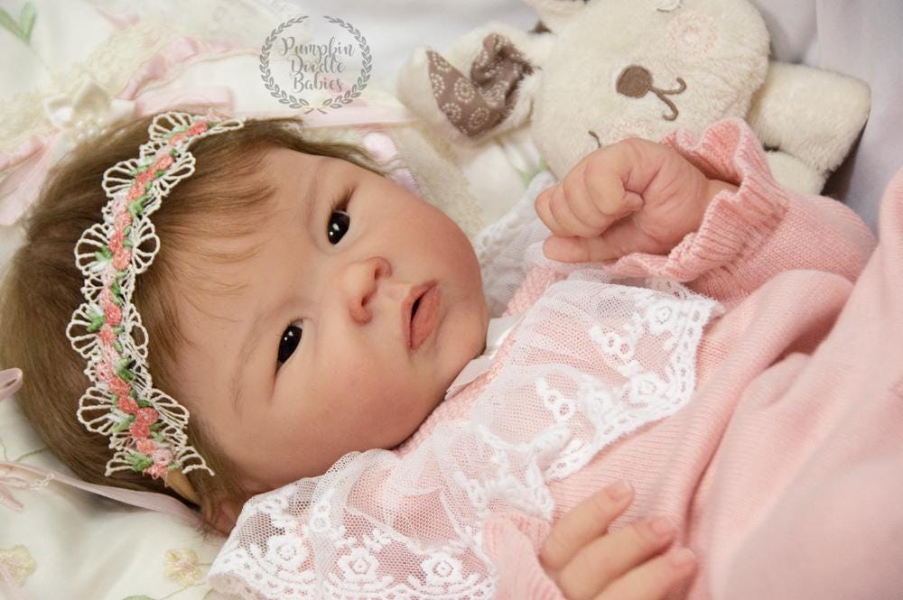 CUSTOM ORDER Reborn Full Body Silicone Doll Sleeping Baby Boy or