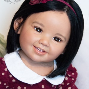 CUSTOM ORDER Reborn Toddler Doll Baby Girl Cammi by Ping Lau~  You Choose All the Details Human Hair Glass Eyes Layaway available!