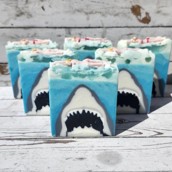 Shark Attack Soap l Handmade Artisan Soap l Cold Process Soap