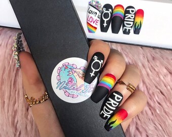 33 Best Rainbow Pride Lgbt Nails Images In 2016 My Nails Rainbow