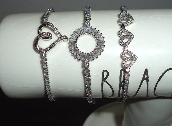 Silver Slider Bracelet Bundle/Silver Bracelet - B… - image 2