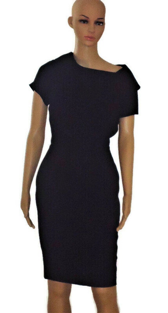 Vintage Black Dress, Sz.S -1950's Beautiful - image 3