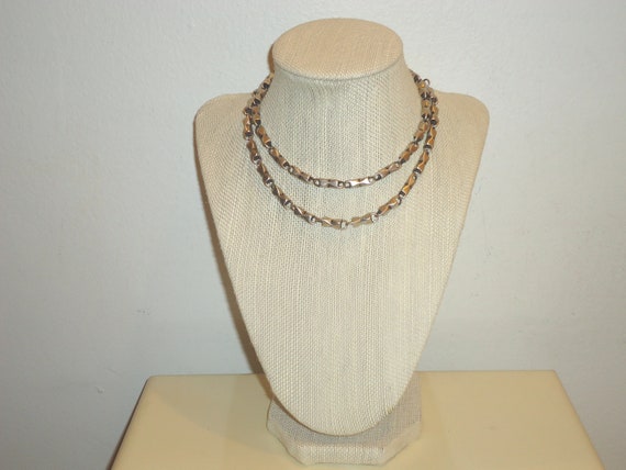 Vintage Silver Cable Chain/Oxidized Silver Chain … - image 3