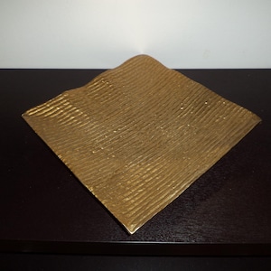 Vintage Decorative Gold Metal Decorative Tray/Center Piece/Serving Tray-Beautiful