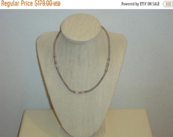 Cadena de malla de plata de ley - Cadena italiana para mujer - Cadena de ley de 16 pulgadas-Única