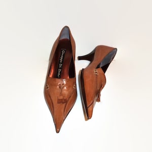 Vtg. Giuseppe Di Dato Leather Shoes/Heels/Pumps, Sz. 5