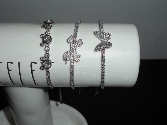 Silver Slider Bracelet Bundle/Silver Bracelet - B… - image 4