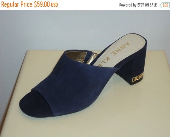anne klein navy sandals
