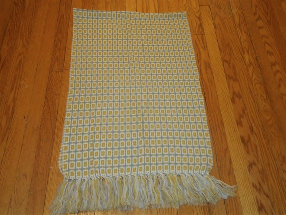 Vintage Yellow Multi Scarf/Wrap - Beautiful - image 3