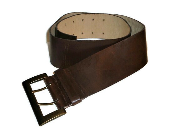 Vintage Leather Belt sz M 1990 main image 3