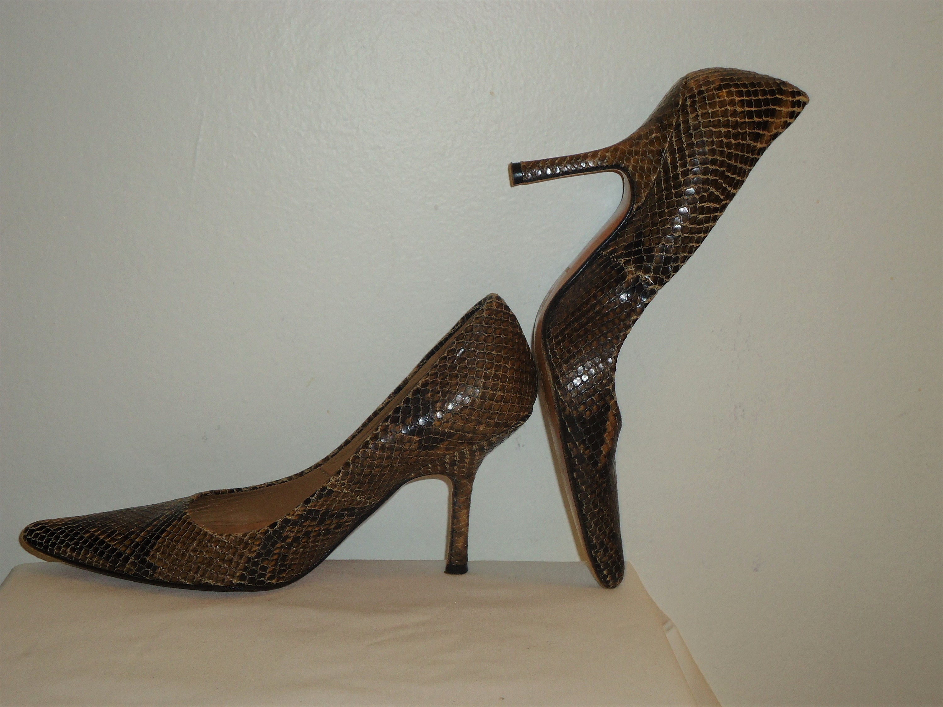 charles by charles david snake print embossed booties