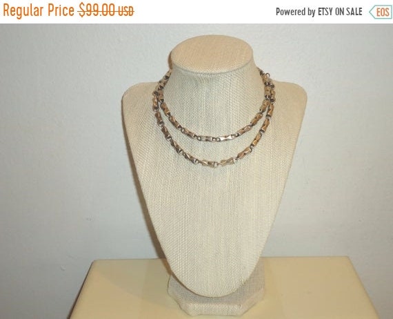 Vintage Silver Cable Chain/Oxidized Silver Chain … - image 1