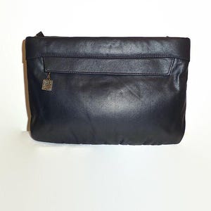 Nice Navy/Dark Blue Leather Shoulder Bag/Handbag