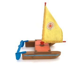 vintage toy sailboat