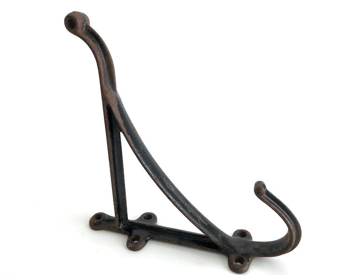 Tack Hook Vintage Large Cast Iron Wall Mount Horse Harness Hook Metal Industrial Hook Bridle