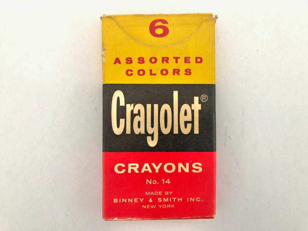 Crayon Box Vintage Crayolet No 14 Crayons Box Binney & Etsy