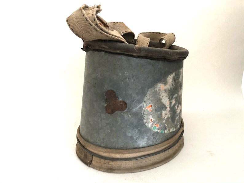 Apple Picking Bag Vintage Wells & Wade Galvanized Metal Etsy